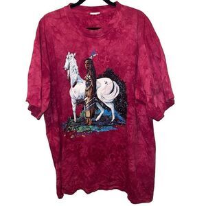 Vintage 90’s Real Tops Native American Sacagawea Graphic T-Shirt